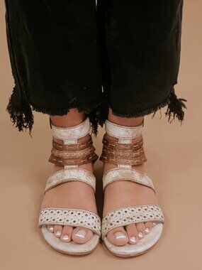 Bed|Stü Arttemis Sandals Women's Size 6.5 Nectar Tan Lux New in Box